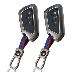 Funda de Silicona y Aleación de Zinc para Llave de VW Volkswagen Golf 8, Seat <span class=keywords><strong>Leon</strong></span> 2021, <span class=keywords><strong>Cupra</strong></span> Formentor, Skoda A8 Octavia Mk8 - Product Image 1