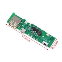 Module de carte de circuit imprimé (PCB) de charge et d'alimentation 5V 1A pour batterie 18650, avec fonction élévateur de tension pour téléphone portable