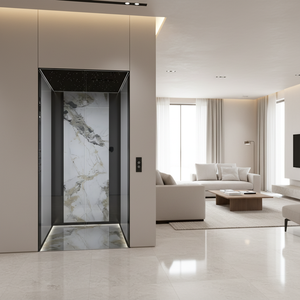 Ascenseurs domestiques modernes sur mesure, plusieurs couleurs disponibles. Ascenseurs électriques compacts pour villas, 2-3 personnes, capacité 400 kg, sans engrenages - Product Image 1