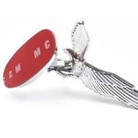 Emblème d'aigle en métal brodé en 3D, autocollant universel pour carrosserie de voiture