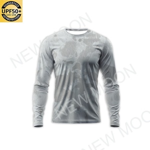 เสื้อตกปลาแบบกำหนดเองได้ แห้งเร็ว ป้องกันแสงแดด UPF50+ เสื้อเปล่าสำหรับตกปลา แขนยาวสำหรับผู้ชาย - Product Image 4
