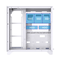 Fabricant de boîtiers PC pour aquarium OEM, boîtier de jeu RGB en alliage d'aluminium de taille moyenne, micro ATX, verre trempé, ordinateur de bureau personnalisé