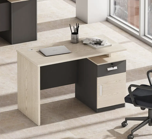 Escritorio de recepción ejecutivo de muebles de oficina pequeños modernos para mesa de ordenador de CEO con escritorio de oficina de madera de estilo de panel de madera - Product Image 1