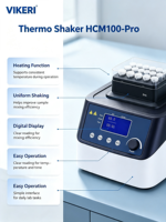 Agitador Térmico de Laboratorio Profesional HCM100-Pro, Incubadora de Calentamiento y Enfriamiento de 1500 rpm para Disolver Muestras en Placas de PCR y Microtubos