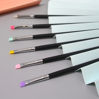 Pinceau de maquillage pour sourcils et eye-liner en silicone DM, modèle de Hebei, échantillons gratuits avec logo client