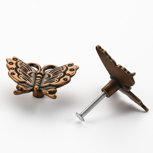 Butterfly Zinc Alloy Drawer Handle Chinese Style Easy Installation For <b>Cabinet</b> Door Furniture <b>Knob</b> - Product Image 4