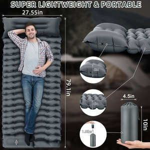 Materassino Gonfiabile Ergonomico Impermeabile Ultraleggero <span class=keywords><strong>per</strong></span> Campeggio, Escursionismo e Backpacking, Produzione Diretta - Product Image 2