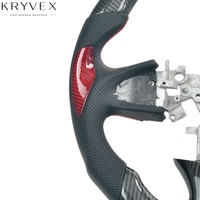Volante Deportivo Kryvex Infiniti de Fibra de Carbono y Cuero Personalizado 2017-2023 Q50 Q60 QX50 QX60