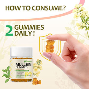 Gummies à l'extrait <span class=keywords><strong>de</strong></span> feuille <span class=keywords><strong>de</strong></span> molène 3000 mg tout-en-un, formule OEM ODM, détoxification pulmonaire, santé pulmonaire, pour fumeurs - Product Image 4