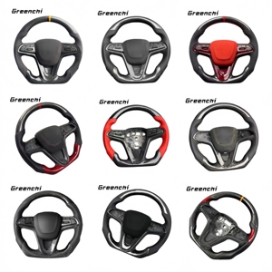 Volante Deportivo <span class=keywords><strong>Chevrolet</strong></span> Cruze - Personalizado en Cuero Perforado y Fibra de Carbono con Forma F1 y Detalles - Product Image 6