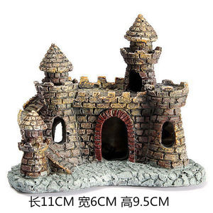 Doe Pet Hot Sale Europese Stijl Simulatie Kasteel <span class=keywords><strong>Aquarium</strong></span> Decoratieve Ornamenten Hars Oude Kasteel <span class=keywords><strong>Aquarium</strong></span> Decoraties - Product Image 6
