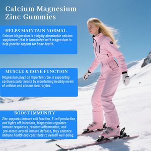 Suplemento de Calcio, Magnesio y Zinc con Vitamina D3 y Vitamina K2, Apoya la Función Nerviosa y Muscular, Gomitas Dietéticas, Venta al Por Mayor de Fábrica - Product Image 6