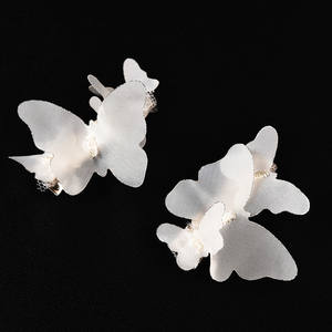 Bandeaux de mode pour filles pour l'été et le printemps Clips et accessoires pour bébés papillon en mousseline de soie - Product Image 5