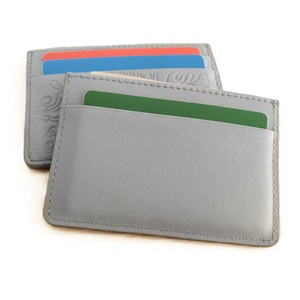 Portefeuille fin pour femme en cuir de vache véritable bleu clair avec motif de dragon en relief, portefeuille de mode en cuir véritable pour femme - Product Image 2