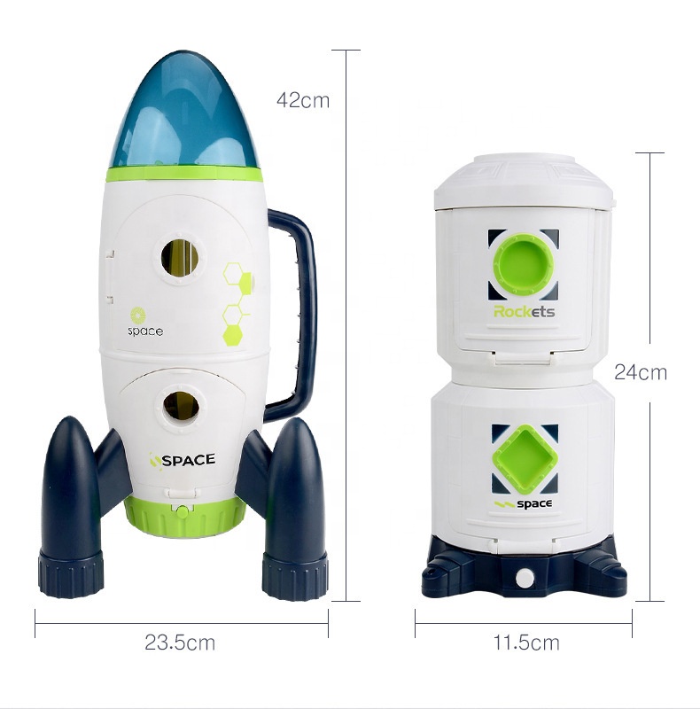 4 in1チャイルドゲーム教育用プラスチック宇宙ステーション遊び