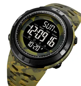 Relógio de pulso esportivo camuflado verde SKMEI 2070 reloj hombre corrente 50m à prova d'água