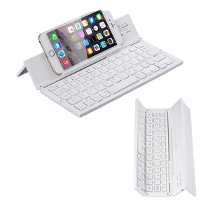 Phụ kiện máy tính có thể sạc lại có thể gập lại Mini Bàn phím không dây di động chơi game bluetooth Bàn phím cho máy tính xách tay & iPad - Product Image 1