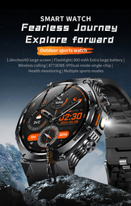 Smartwatch Sportivo per Uomo con Monitoraggio della Salute, Chiamate BT, Display TFT, Impermeabile IP68, Fitness Tracker con Torcia - Product Image 2