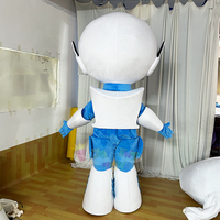 Futuristisches Roboter-Maskottchen-Kostüm Anpassbares XL Plüsch-Outfit Perfekt für Tech-Events Markenaktivierungen & Werbekampagnen