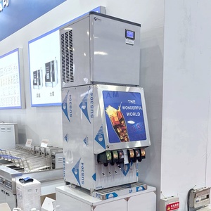 Distributeur de boissons gazeuses glacées à 6 saveurs avec machine à glace intégrée pour la fabrication de cola et de boissons rafraîchissantes - Product Image 5