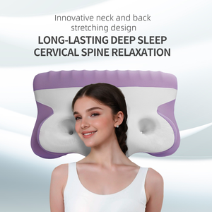 OEKO-TEX chứng nhận Bộ nhớ bọt Gối cổ tử cung để giảm đau cổ, chỉnh hình Ergonomic thiết kế, nhà máy giá cung cấp trực tiếp - Product Image 2