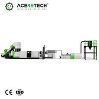 1000-1200 kg/h Déchets Plastique PP/PE Film PS/PC Flocons/Regrinds Recyclage Pelletisation Machine Prix ACS-H1400/180