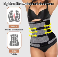 Ceinture Corset Amincissante 3 Crochets pour Femmes – Le Meilleur Rapport Qualité-Prix – Gaine Ventre Plat et Sculptante pour l'Entraînement
