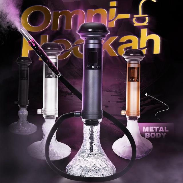 Third-generation Intelligent Electronic Hookah with Adjustable Temperature and Electronic Heating for Authentic Taste