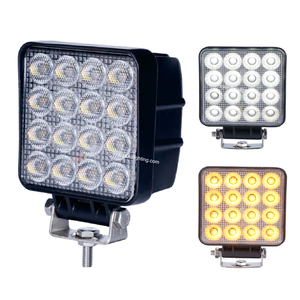 Le plus récent 4.5 pouces 27W Agriculture <span class=keywords><strong>tracteur</strong></span> camion moto <span class=keywords><strong>travail</strong></span> <span class=keywords><strong>phare</strong></span> LED IP67 ambre stroboscope double inondation antibrouillard - Product Image 1