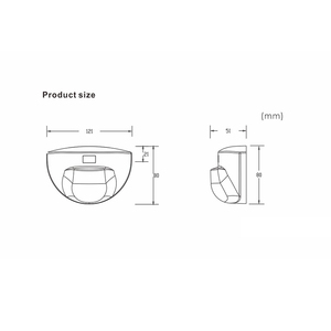 Giải pháp an ninh và truy cập tiếp cận cảm biến vi sóng phát hiện chuyển động cho cửa mở tự động 5 mét - Product Image 3
