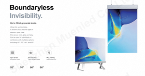 จอแสดงผล LED ในร่ม Muen ขนาด 1008x1623 มม. P3.91 ป้ายแขวนโฮโลแกรม จอแสดงผล LED บางสำหรับการโฆษณา - Product Image 5