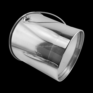 Seau à glace en acier inoxydable avec poignée pour bar et fêtes - Product Image 2