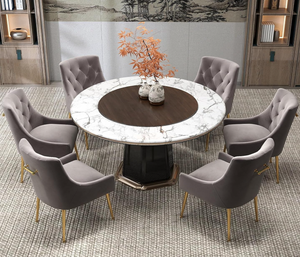 Ghế ăn nhung hiện đại với chân vàng bền và thoải mái nội thất văn phòng tại nhà - Product Image 5