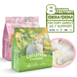 Pet Nguồn Cung Cấp Khử Mùi Mèo Nhanh Chóng Hấp Thụ Nước Tinh Khiết Thực Vật Dựa Theo Không Dính Dưới Dễ Dàng Để Làm Sạch sắn Mèo Rác - Product Image 1