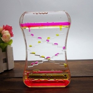 UCHOME Vente en gros <span class=keywords><strong>Sablier</strong></span> dynamique créatif à gouttes d'<span class=keywords><strong>huile</strong></span>, avec entonnoir en plastique, décoration liquide - Product Image 5