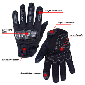 Sarung Tangan Bersepeda Sepeda Motor Tahan Benturan Anti Selip Layar Sentuh untuk Olahraga Aktivitas Luar Ruangan Sarung Tangan Mendaki Berburu Motocross - Product Image 2