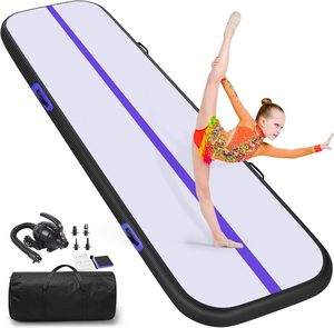 Tapis de gymnastique gonflable VENDOMNIA <span class=keywords><strong>Airtrack</strong></span>, épaisseur 10 cm, en EVA, pour entraînement de tumbling, avec pompe électrique et sac, utilisation yoga, longueur variée - Product Image 4
