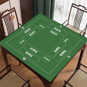 Tapete de Lujo para Mesa de Mahjong y Póker con Superficie de Gamuza de Alta Tecnología, Antideslizante, Reductor de Ruido, Fácil de Limpiar y Resistente a las Manchas para Uso Doméstico - Product Image 6