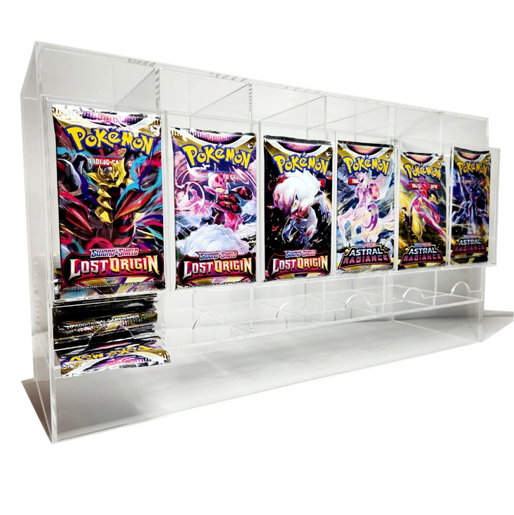 UMI TCG/CCG Acrylic 6 Slot Booster Pack Dispenser - Eco-friendly