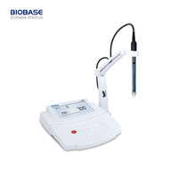 BIOBASE Benchtop PH-mV-Temp Meter Kalibrasi 1-3 Titik Pembacaan Otomatis Titik Akhir untuk Analisis Laboratorium Multi-Parameter