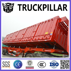 Semi-remorques à benne arrière en forme de U de 60-180 tonnes fabriquées en Chine, semi-remorques en acier de 30-50 mètres cubes avec 3-6 essieux, prix compétitif - Product Image 2