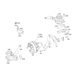 ใช้งานร่วมกับปั๊มลมรองบอทช์ 0580000025 สำหรับเมอร์เซเดส-เบนซ์ ซี อี เอส OE A0001404685/A0001405185 ใหม่คุณภาพสูง - Product Image 6