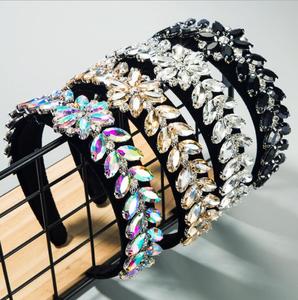 Diadema Ancha con Cuentas de Cristal Natural ZA 2021, para Mujeres y Niñas, Estilo Boho, para Bodas, Invierno, Accesorios para el Cabello Hechos <span class=keywords><strong>a</strong></span> <span class=keywords><strong>Mano</strong></span> - Product Image 6