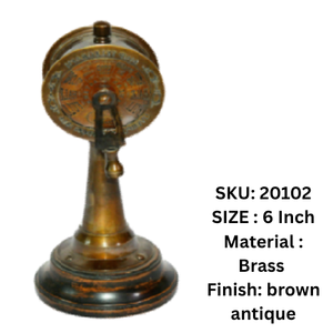 Antique Brass Polished Metal Pin Telegraph Decorative Craft Table Ornament <b>Vintage</b> <b>Desk</b> Display Gift - Product Image 1