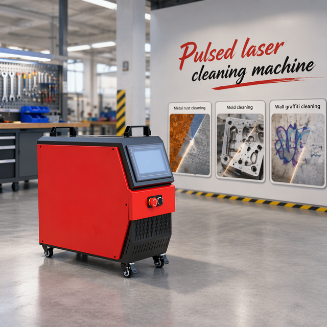 500w Pulse Laser Cleaner 300W Handheld Rust Remover Fiber Laser Cleaning Machine Handheld Laser Metal rust Removal Machine