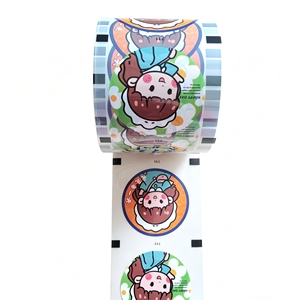[Rouleau de film de masquage CPP de qualité alimentaire] Impression personnalisée |   Film haute transparence résistant à l'humidité pour gobelets de lait et de jus de bubble tea - Product Image 2