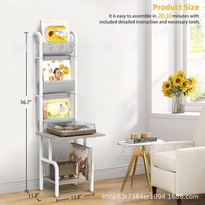Soporte <span class=keywords><strong>de</strong></span> Metal Personalizado para Tocadiscos <span class=keywords><strong>de</strong></span> 5 Niveles, con Capacidad para 200 Álbumes, Estante <span class=keywords><strong>de</strong></span> Almacenamiento <span class=keywords><strong>de</strong></span> Sobremesa - Product Image 3
