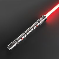 Pedang Laser Pintar Nexussabers Maul yang Ditingkatkan, Desain Akurat Seperti Film, Suara FX Blaster, Lightsword untuk Penggemar