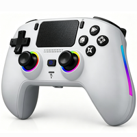 Manette de jeu pour PS5 avec éclairage RGB, programmation macro, coque magnétique, compatible avec les manettes de jeu natives pour PS5 et jeux PC