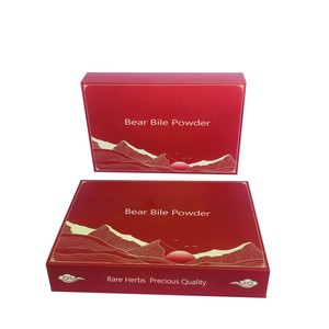 Caja de Cartón Rígida de Lujo Personalizada con Cierre Magnético Rojo, Caja de Papel con Laminación Mate e Inserto de Espuma EVA para Hierbas Medicinales Raras - Product Image 5